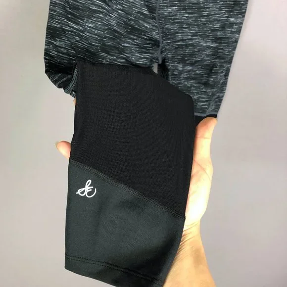 Sam Edelman Womens Gray Black Pleated Ruffle Capri Leggings Size XS - Picture 6 of 10